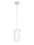 Edison Pendant 1 Light Polished Chrome 2m
